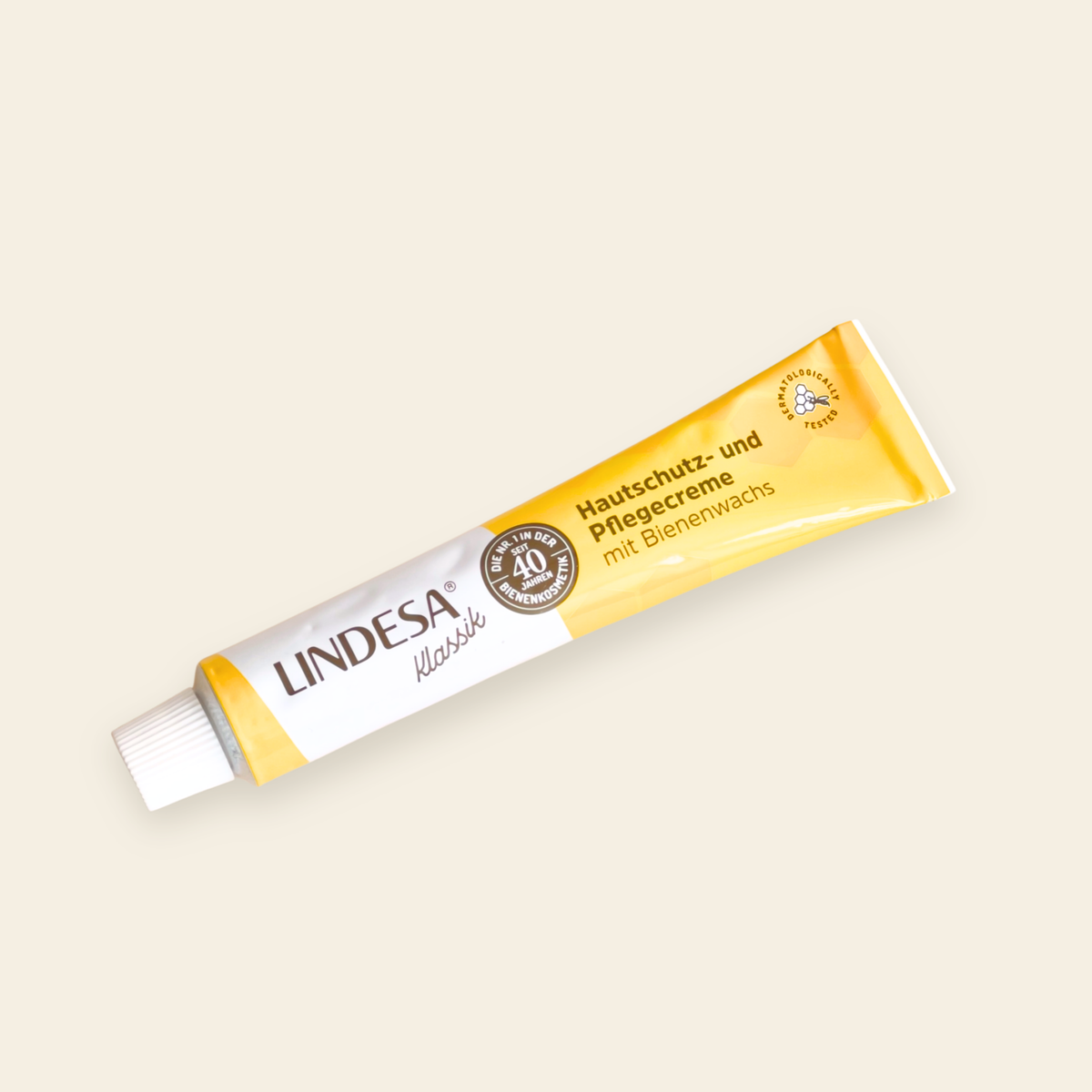 Lindesa Hautpflegecreme Klassik – Sanfte Pflege und Schutz für beanspruchte Haut – 50 ml Alutube