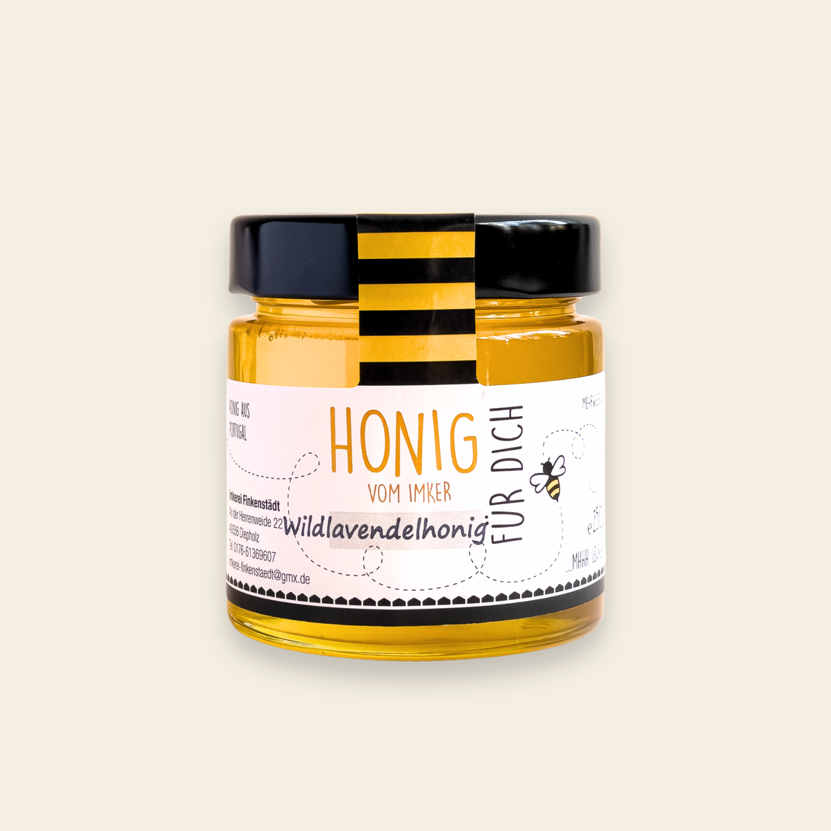 Wildlavendelhonig aus Portugal – Aromatisches Gold aus den Bergen – 250 Gramm